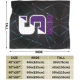 thumbnail image 3 of University A of Scranton Logo Fleece Blanket, Very Soft Microfiber Flannel Blanket for Couch Warm and Cozy for All Seasons, 3 of 6