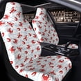 thumbnail image 4 of Goofa Cartoon Lobsters Printed Car Seat Covers, Automotive Seat Covers for Cars Trucks and SUVs, Quick Setup Universal Fit Elastic Seat Covers-2 PCS, 4 of 6