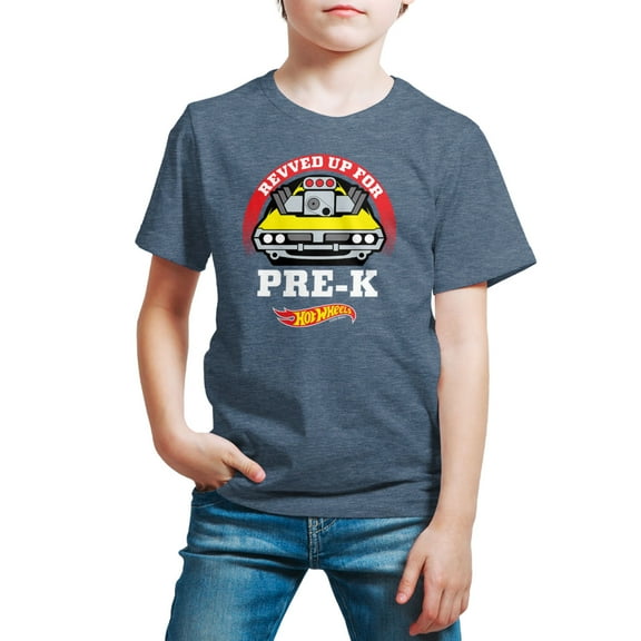Hot Wheels - Revved Up For Pre K - Youth Short Sleeve Graphic T-Shirt