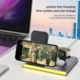 thumbnail image 2 of 4 in 1 Wireless charging station fast Foldable Travel dock for iPhone 15 14 13 12 11 etc.,Samsung android Phone for Apple Watch 9 8 7 6 5 4 3 Samsung Galaxy Watch 6/5/4 Galaxy Buds AirPods Pro 3 2, 2 of 13