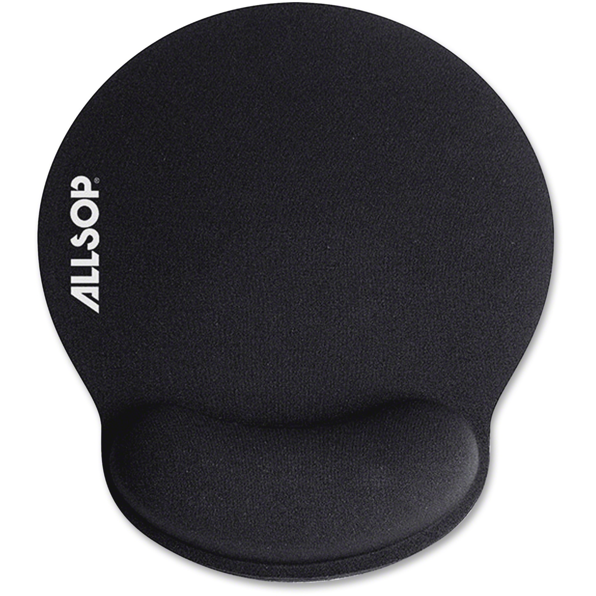 Allsop Memory Foam Wrist Rest Mouse Pad, Black