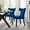 Navy, variant on Viscount Performance Velvet Dining Chair