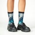 thumbnail image 4 of Fuzoiu Airplane Shark Print Kids Socks For Boys Girls,Grip Crew Socks with Non Slip,Lightweight Stretch Crew Socks,Toddlers Crew Boot Socks, 4 of 5