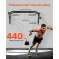 thumbnail image 4 of Multi-Angle Wall Mounted Pull-Up Bar with Multiple Grip Positions - Heavy Duty Home Gym Chin-Up Bar for Strength and Fitness Training, 4 of 11