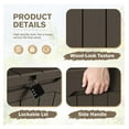 thumbnail image 2 of SONGMY 31 Gallon Resin Deck Box Waterproof Indoor Outdoor Storage Boxes for Patio Furniture Cushions and Garden Tools (Brown, 31gallon-2 Packs), 2 of 7