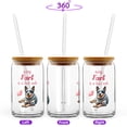 thumbnail image 2 of Every Fart is Love Note Australian Cattle Dog Guilty Face Happy Valentine's 16oz Glass Cup Mug Heeler Lover Gifts Glass Can with Bamboo Lid and Straw - 01016, 2 of 5