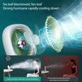 thumbnail image 3 of Luz Del Ventilador Ventilador de techo Luz Recargable Control remoto Ventilador de escritorio de 4 velocidades (verde fresco) Wdftyju Libre de BPA, 3 of 6