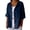 Navy, variant on Womens Fashion Summer Essentials Clothing Linen Shirts for Women Summer Cotton Linen V Neck 3/4 Sleeve Tops Loose Vacation Beach Solid Blouses Tops