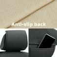 thumbnail image 6 of Elantrip 2pc Car Seat Cover Luxury PU Leather for Cars seat Protector Waterproof fits Car Truck Vans SUV Black, 6 of 8