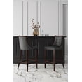 thumbnail image 2 of Manhattan Comfort Fifth 31.5" Faux Leather Barstool in Pebble (Set of 2), 2 of 10