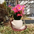 thumbnail image 4 of Macetas Creativas Resina Con Cara para Plantas Interior Y Exterior (columpio A), 4 of 9