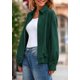 thumbnail image 3 of Abrigo PRETTYGARDEN Chaqueta Bomber Oversize de Ante Sintético Verde Oscuro M, 3 of 8