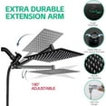 thumbnail image 5 of erfcxs Adjustable Shower Head Extension Arm 12 Inch Shower Head Extender Solid Brass Structure Universal High And Low Height Extender, 5 of 5