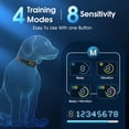 thumbnail image 4 of DINJOO Collar antiladridos para Perros Grandes, medianos y pequeños, Collar de ladridos Inteligente, Collar de Entrenamiento antiladridos Recargable con 8 sensibilidades Ajustables, Collar de Choque, 4 of 5