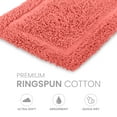 thumbnail image 4 of Martex Cotton Bath Rug | Ringspun Soft & Absorbent Non-Slip Quick-Dry Bathroom Mat | Coral, 4 of 9