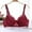 01 Red, variant on Hicidod Minimizer Bras for Women Full Coverage Underwire Plus Size Lace Bra Push Up Soft Wireless Solid Thin Comfort Bralettes