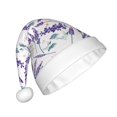 thumbnail image 2 of Balery Lavender Flowers Pattern Santa Hat Christmas Hat Funny Christmas Hat Christmas Knitted Beanie Hat For Men Women Adult, 2 of 6