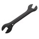 thumbnail image 1 of Llave de cubo de llave de cono de bicicleta, llave de cubo de bicicleta, llave de ajuste de cono de eje de rueda de bicicleta, herramienta de reparación de llave de pedal (2 piezas, negro), 1 of 5