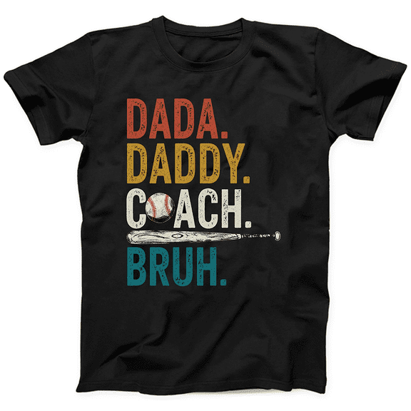 Men’s Baseball Dad T-Shirt Cool Graphic Tee Gift for Father’s Day 2026, Gift Shirt Keepsake Style 10