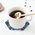 thumbnail image 5 of KLL Drink Coasters Set Hexagon of 4,PU Leather Absorbent Coasters Set Decorative Coffee Cup Coasters Housewarming Gift for Home Decor-Hawaiian Style, 5 of 5