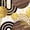Brown Gold, variant on Castle Fairy Boho Tropical Leaf Bed Sheets 4pcs for Kids, Geometric Print King Sheets for Bedroom, Black Gold