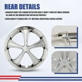 thumbnail image 3 of (4 Pack)15 inch Hubcaps Wheel Rims Cover Fit for 2010-2015 Toyota Prius,Snap on Car Truck SUV Hub Cap,Compatible With Alloy Wheels,ABS+PC Material,Chrome, 3 of 7