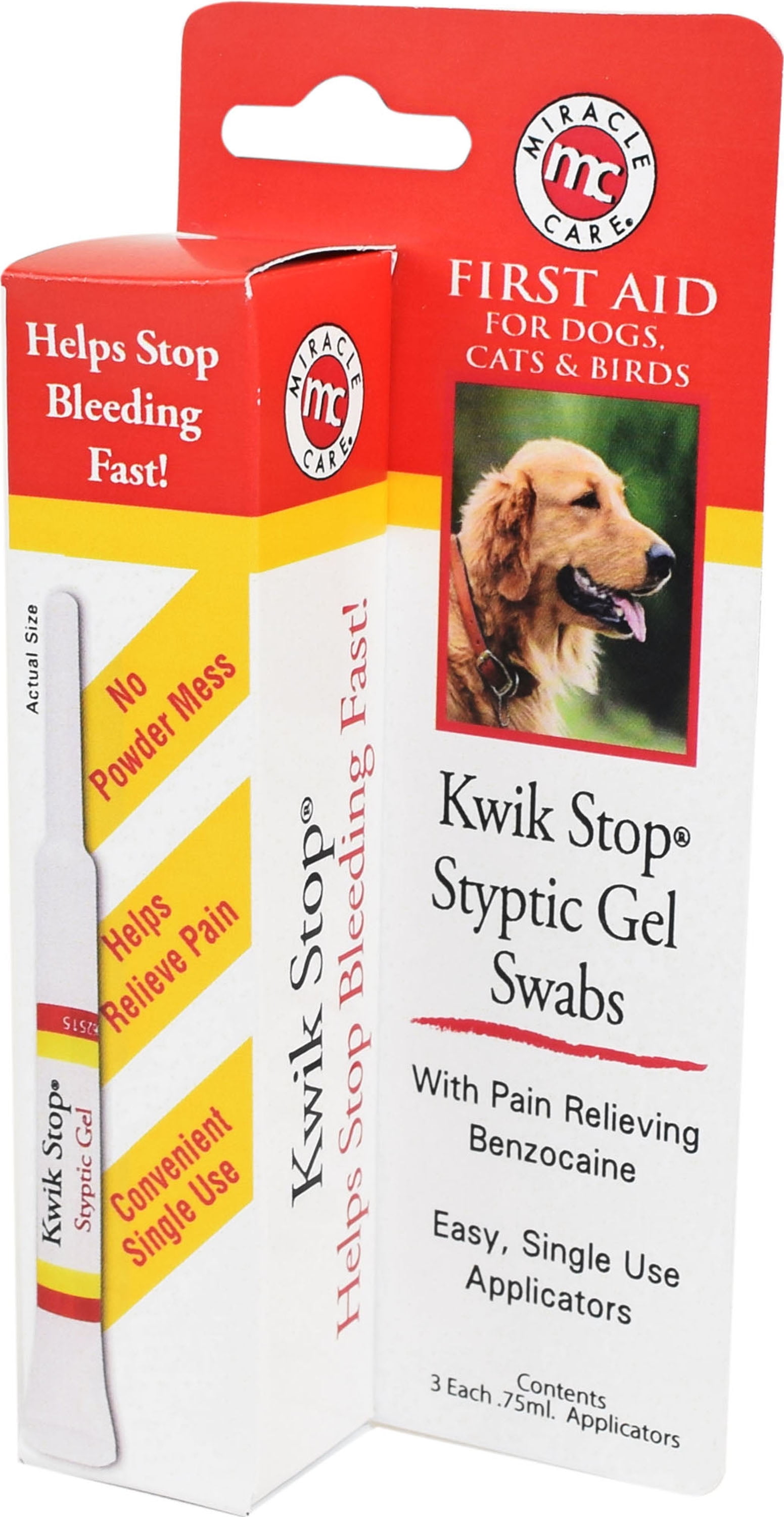 Kwik Stop Styptic Gel Swab