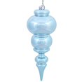 thumbnail image 1 of Vickerman 14" Baby Blue Shiny Finial Christmas Ornament, 1 of 2