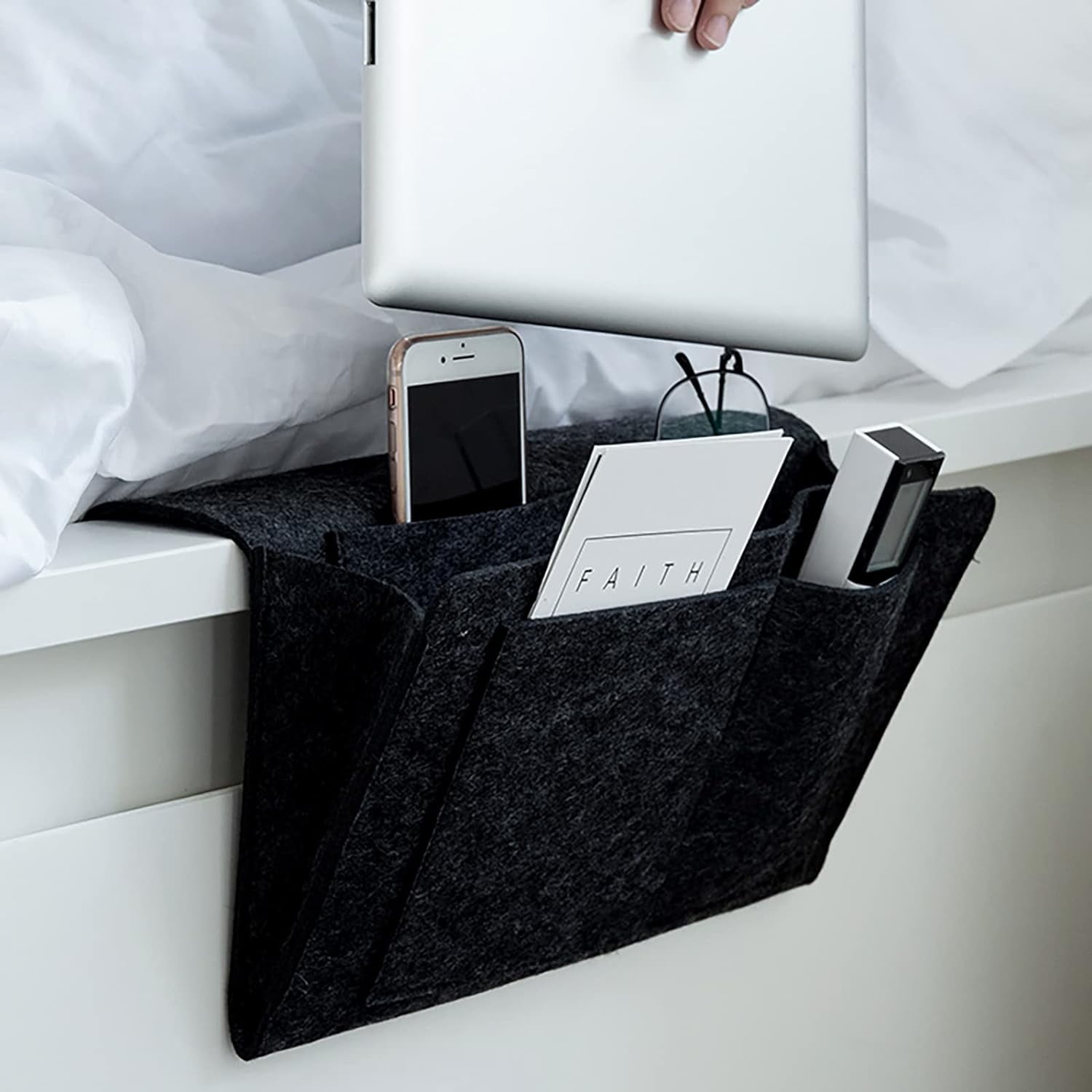 2mx40cm Felt Fabric Roll Black Craft Felt Fabric Sheets Nonwoven Felt Roll for Sewing Crafting Deocoration(3mm/0.12 inch Thick)