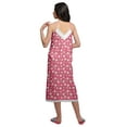 thumbnail image 2 of Moomaya Printed Sleepwear For Ladies WoMen's V-Neck Spaghetti Strap Nightdress, 2 of 6