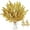 Gold, variant on GoXteam 20PCS Christmas Artificial Leaves 13", Glitter Green Fake Floral Spray Picks Branches Twig for Xmas Tree Wreath Wedding Bouquet Decoration