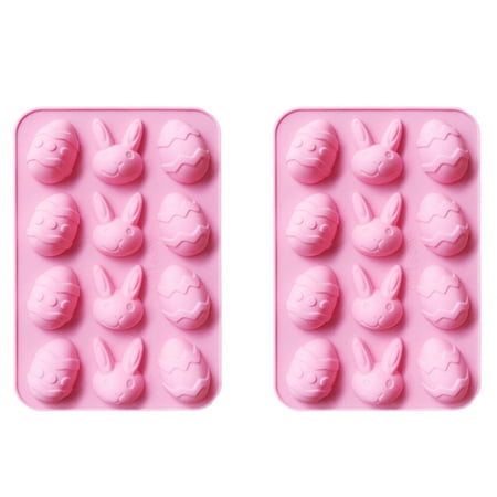 

Popsicles Molds Soap Baking Ice Chocolate Mould Easter Eggs Silicone Bunny Cake Tray Mold