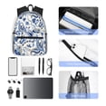 thumbnail image 4 of Balery Blue Paisley Mochila para Mujeres y Hombres, Mochila Ligera Casual para Viajes, Mochila Clásica Básica para la Universidad, 4 of 6
