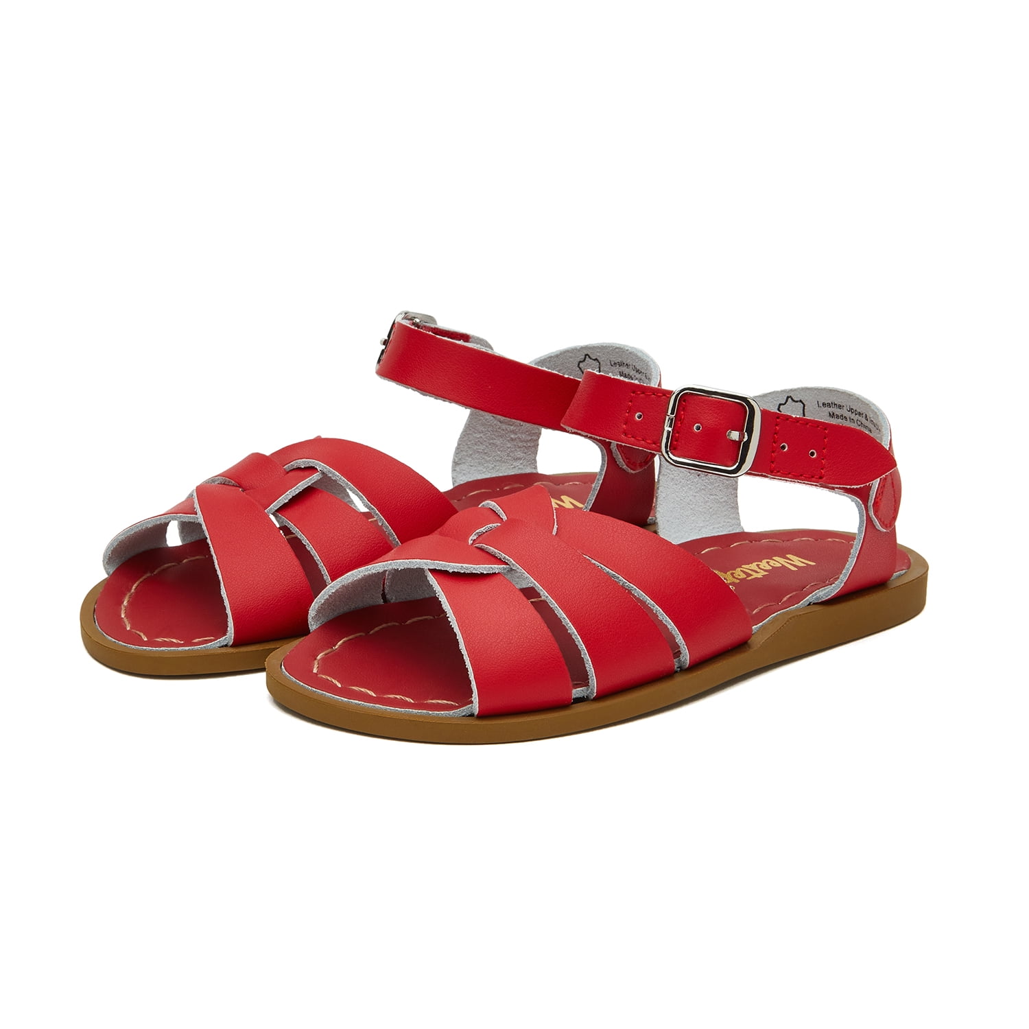 Weestep Gilrs Hook and Loop Leather Calssic Water Sandal - Walmart.com