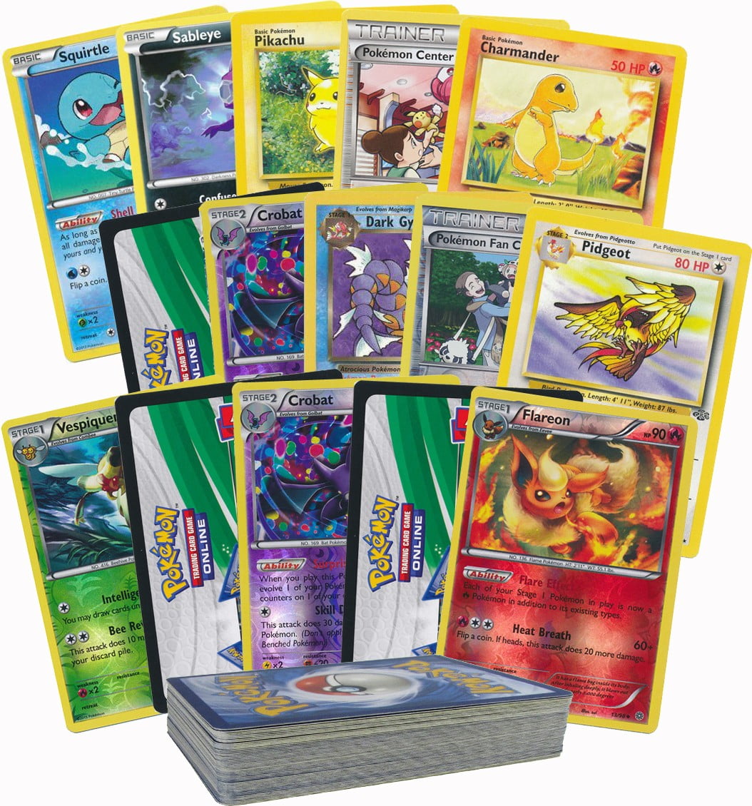 kopiëren ochtendgloren Praten tegen 50 Random Pokemon Cards with Rares and Foils! Includes 10 Pokemon Online  TCG Codes! - Walmart.com