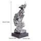 thumbnail image 2 of Estatua hecha a mano de resina Adorno de escultura de arte abstracto Decoración de escritorio de oficina en casa, Plata Eigraketly HA8283-01B, 2 of 6