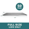 thumbnail image 5 of Klex Aluminum Pans 21" x 13" Lids Only, Full Size Chafing Pan Lid, Disposable Foil Tray Cover for Roasting, Cooking, Heating, or Steam Table (Full Size Lid, 50 Count), 5 of 5