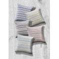 thumbnail image 7 of LR Home Ariya Indigo/White Chevron Cotton Adult Decorative Throw Pillow Cover, 7 of 7