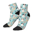 thumbnail image 2 of Bingfone Colorful Dog Design Patterned Men'S Women'S Casual Cotton Socks, 2 of 9