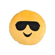 Sunglasses Smile Yellow Emoji Pillow Smiley Plush Cushion Cell Phone Emoticon