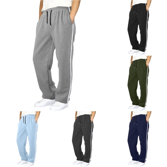 LIIPEE Boys Pants Casual Solid Color Drawstring Waist Loose Fit Straight Leg Trousers With Pockets Kids Outdoor Comfortable Breathable Daily Bottoms,15-16 Years