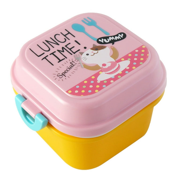 GROFRY Lunch Box Large Capacity Food Fruit Container Portable Children  Cartoon Bento Box Picnic Snack Box Microwave Storage