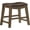 Brown, variant on Solid Wood Stools, 20-Inch Dining Height Upholstered Padded Saddle Dining Stools, Faux Leather, Easy Assembly Narrow Solid Wood Frame, Nickel Nailhead, Modern Rustic