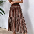 thumbnail image 2 of Jupes pour Femmes, Mode Décontractée Confortable Taille Haute Jupe Imprimée, 2 of 3