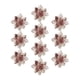 thumbnail image 1 of 10x Flores Artificiales de Poinsettia de Navidad Colco Oro 9cm Decoraciones para árboles de Navidad, 1 of 8