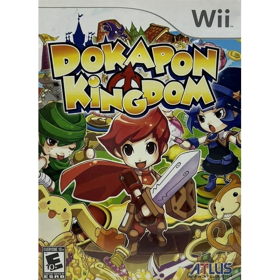 Restored Dokapon Kingdom (Nintendo Wii, 2008) RPG Game (Refurbished)