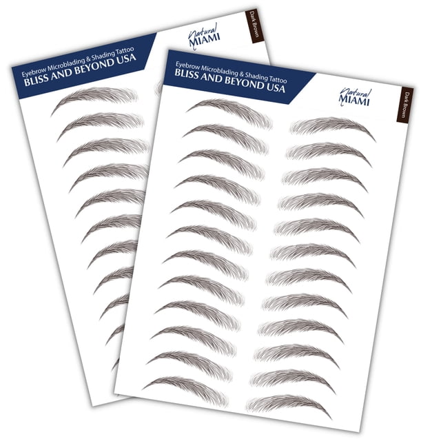 Pegatinas para tatuajes de cejas Bliss and Beyond USA Waterproof