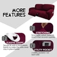 thumbnail image 3 of Funda Sofá reclinable extra ancho ULTICOR de 2 plazas Slipcover, color burdeos, 3 of 7
