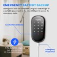 thumbnail image 6 of Hugolog Touchscreen Deadbolt, Electronic Keypad Deadbolt, Keyless Entry Door Locks (2 Pack), Batteries and Micro USB Port, Easy to install, IP54 Waterproof, For Home & Office, 6 of 8
