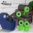 thumbnail image 7 of Perco 2 Line Fluorescent Green Labels - 24,000 Blank Price and Date Gun Labels for Perco 2 Line Price and Date Guns - 32 Rolls, 4 Sleeves - Made in USA, 7 of 7